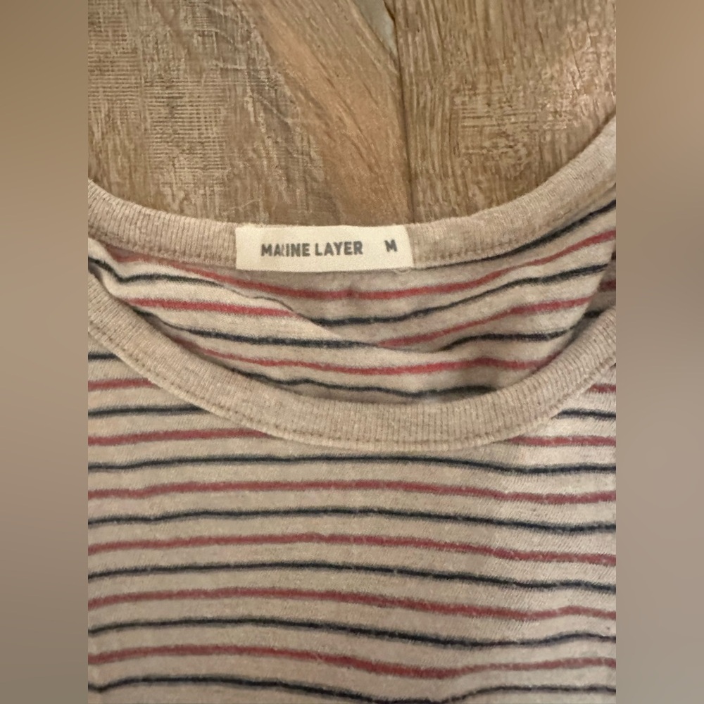 Woman’s marine layer long sleeve striped shirt size medium - Picture 2 of 2